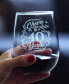 Фото #2 товара Cheers to 40 Years 40th Anniversary Gifts Stem Less Wine Glass, 17 oz