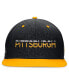 Men's Black, Gold Pittsburgh Penguins Authentic Pro Alternate Jersey Snapback Hat