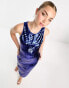 Forever New shard sequin midi dress in cobalt кобальтовый, 36 - фото #1