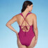 Фото #3 товара Women's Plunge Flounce Neckline One Piece Swimsuit - Shade & Shore