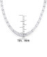 ფოტო #3 პროდუქტის Diamond Accent Greek Key Necklace in Silver Plate