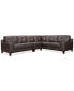 Фото #1 товара CLOSEOUT! Harli 3-Pc. Leather Sectional, Created for Macy's