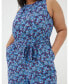 Plus Size Haylie Ink Floral Jumpsuit