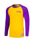 Men's Gold LSU Tigers Legendary Slub Raglan Long Sleeve T-shirt