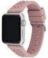 Фото #3 товара Ремешок COACH Pink Rubber Apple Watch Band 38/40/41mm