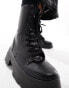 Фото #2 товара ASOS DESIGN Albany chunky lace up boots in black