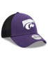 Фото #3 товара Men's Purple Kansas State Wildcats Shadowed Neo 39THIRTY Flex Hat