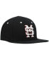 Фото #4 товара Men's Black Mississippi State Bulldogs On-Field Baseball Fitted Hat