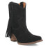 Фото #2 товара Dingo Fandango Fringe Snip Toe Cowboy Booties Womens Black Casual Boots DI187-00