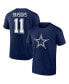 Men's Micah Parsons Navy Dallas Cowboys Player Icon Name and Number T-shirt Синий, XL - фото #1