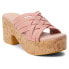 Фото #2 товара BEACH by Matisse Daydream Platform Block Heels Womens Pink Casual Sandals DAYDR