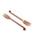 Фото #1 товара Treble Note Appetizer Copper Finish Forks - Set of 6