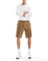 Hollister 10inch cargo shorts in tan