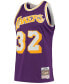 Фото #3 товара Men's Magic Johnson Purple Los Angeles Lakers 1984-85 Hardwood Classics Swingman Player Jersey