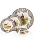 Фото #1 товара Woodland by 5-Piece Place Setting with Pheasant Dinner Plate