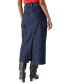 Women's Essential Denim Midi Cargo Skirt