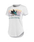 ფოტო #3 პროდუქტის Women's White, Charcoal San Jose Sharks Sonata T-shirt and Leggings Set