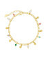 ფოტო #1 პროდუქტის Gold-Tone or Silver-Tone Cultured Pearl And Glass Bead Charm Truvy Anklet