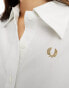 Фото #4 товара Fred Perry boxy fit shirt in white