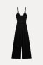 BELTED WIDE-LEG JUMPSUIT