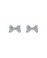 BARSETA: Crystal Bow Stud Earrings