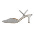 Фото #3 товара Nina Billie Metallic Glitter Rhinestone Pointed Toe Slingback Wedding Pumps Wome