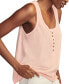 ფოტო #3 პროდუქტის Women's Cotton Henley Tank Top