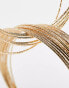 Фото #3 товара ASOS DESIGN bangle bracelets with multi fine wire design in gold tone