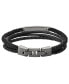 ფოტო #2 პროდუქტის Men's Vintage Casual Steel Multi-Strand Bracelet