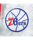 ფოტო #3 პროდუქტის Men's White Philadelphia 76ers Hardwood Classics Lunar New Year Swingman Shorts