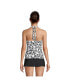Фото #2 товара Women's D-Cup Chlorine Resistant Square Neck Halter Tankini Swimsuit Top