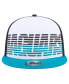 Фото #3 товара Men's White/Teal Jacksonville Jaguars Throwback Space 9fifty Snapback Hat