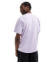 Calvin Klein Jeans oversized badge t-shirt in pastel lilac