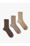Фото #2 товара 3'lü Basic Soket Çorap Seti Çok Renkli