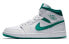 Фото #1 товара Кроссовки Nike Air Jordan 1 Mid White Mystic Green (Белый, Зеленый)