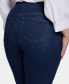 ფოტო #4 პროდუქტის Plus Size Pull On Bailey Relaxed Straight Jeans