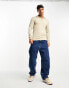 ONLY & SONS long sleeve knitted polo in beige