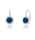 Silver earrings with blue zircons SVLE0986XH2M200