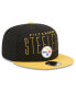 Men's Black, Gold Pittsburgh Steelers Headline 9FIFTY Snapback Hat