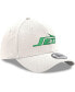 Фото #7 товара Men's White New York Jets Throwback Wordmark Iced Ii 39Thirty Flex Hat