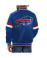 Фото #2 товара Men's Royal Buffalo Bills Home Game Satin Full-Snap Varsity Jacket