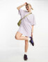 Фото #6 товара COLLUSION t-shirt mini dress in lilac