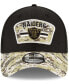 Фото #2 товара Men's Black-Camouflage Las Vegas Raiders 2021 Salute To Service 39THIRTY Flex Hat