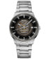 Men's Swiss Automatic Commander Gradient Stainless Steel Bracelet Watch 40mm