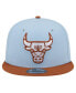 Фото #2 товара Men's Light Blue/Brown Chicago Bulls 2-Tone Color Pack 9fifty Snapback Hat