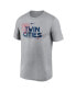 Men's Heathered Charcoal Minnesota Twins Local Rep Legend Performance T-shirt