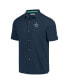 ფოტო #2 პროდუქტის Men's Navy Dallas Cowboys Tidal Kickoff Camp Button-Up Shirt