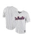 ფოტო #1 პროდუქტის Men's White and Navy Ole Miss Rebels Pinstripe Replica Full-Button Baseball Jersey