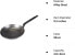 De Buyer 5110.24 Carbone Plus Heavy Quality Steel Round Lyonnaise Frying Pan, 24 cm Diameter