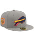 Men's Gray Buffalo Bills Color Pack 59FIFTY Fitted Hat